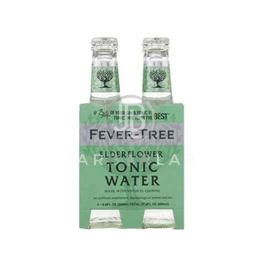 Fever Tree Elderflower Tonic Water 4x200ml | Online wine & alcohol delivery Jarbarlar
