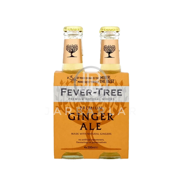 Fever Tree Ginger Ale Bottle 4x200ml | Online wine & alcohol delivery Jarbarlar