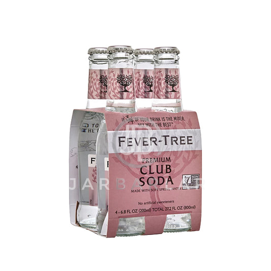 Fever Tree Soda Water 4x200ml-Beverages-jarbarlar