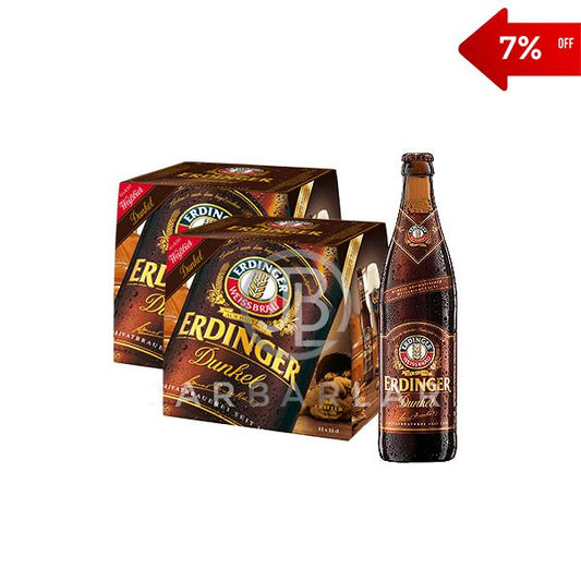 Double Erdinger Dunkel Bottle 24x500ml | Beer Cider | Jarbarlar-Beer-jarbarlar