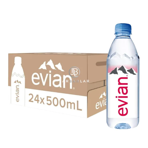 Evian Mineral PET Bottles 24x500ml