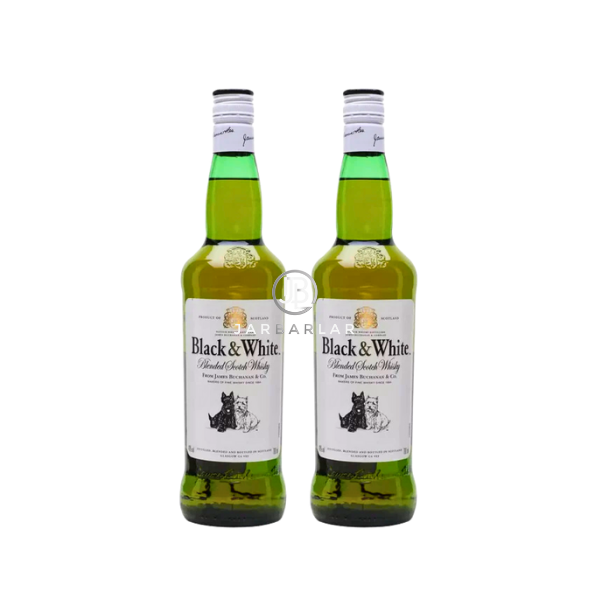 Black and White Whisky 700ml (2 Bottles)