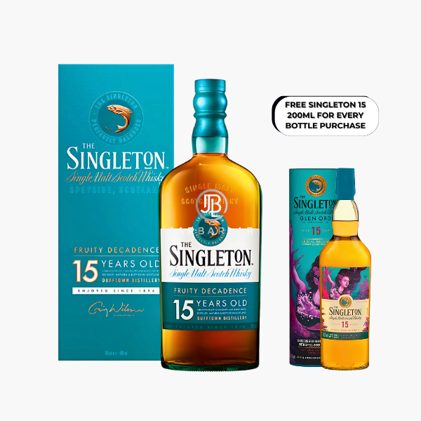 Singleton Of Dufftown 15 Year 700ml (Agent Stock) (Free Singleton of Glen Ord 15 Year Old Special Release 2022 200ml With 2 bottles purchase)
