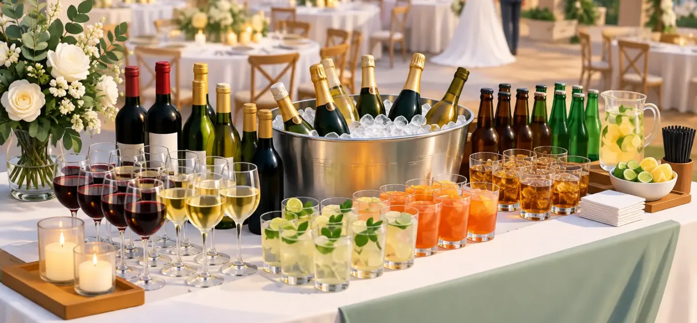 How Much Alcohol for a Wedding Reception?